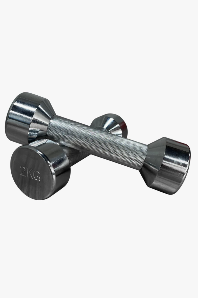 POWERZONE Chrom 2 x 2 kg Hantel Set
