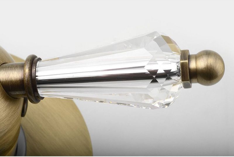 Sapho - Kirké Crystal - Douchekraan Inbouw - Brons - Retro Mengkraan 1-weg