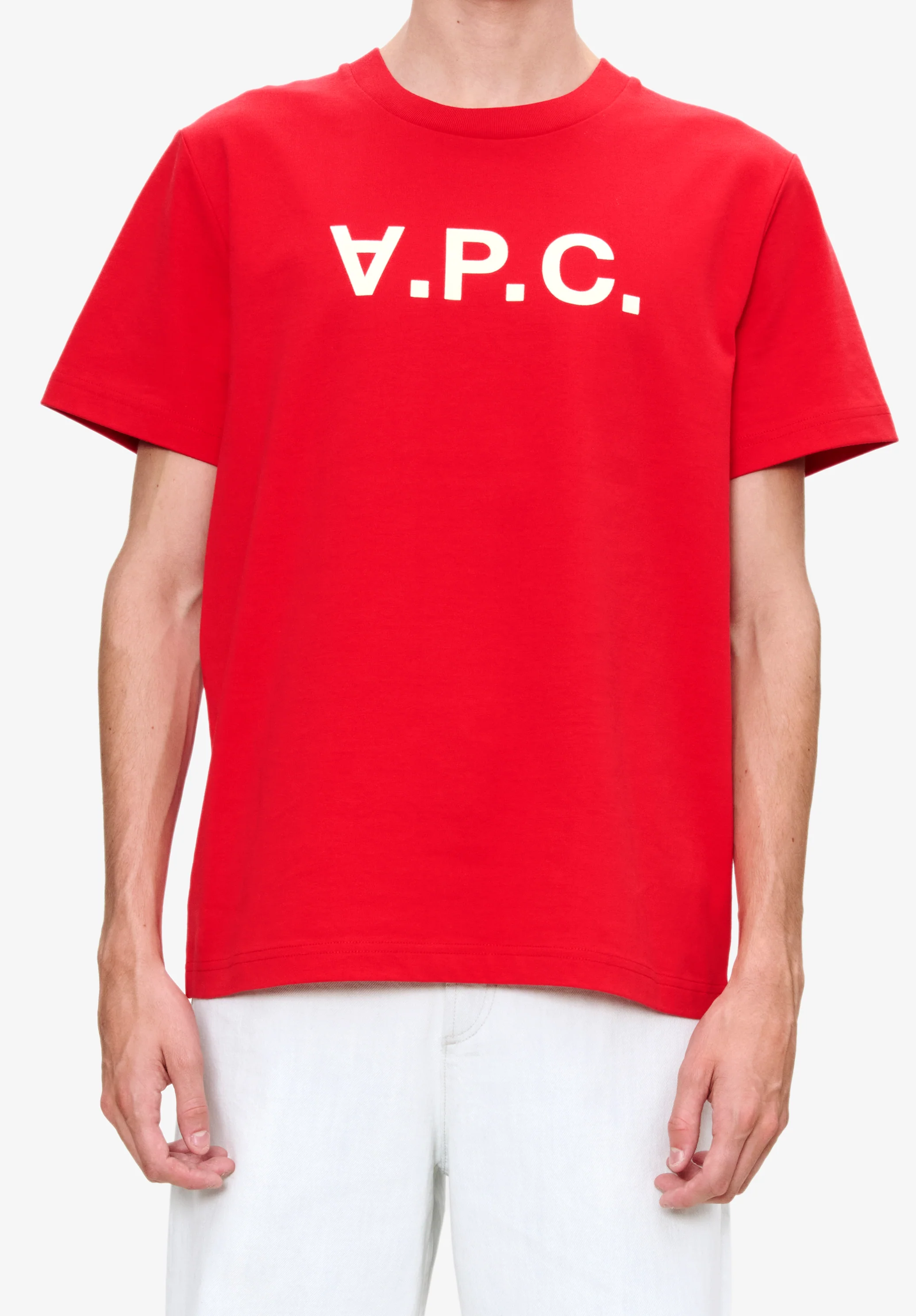 t-shirt standard grand vpc GOTS - Rouge ecru