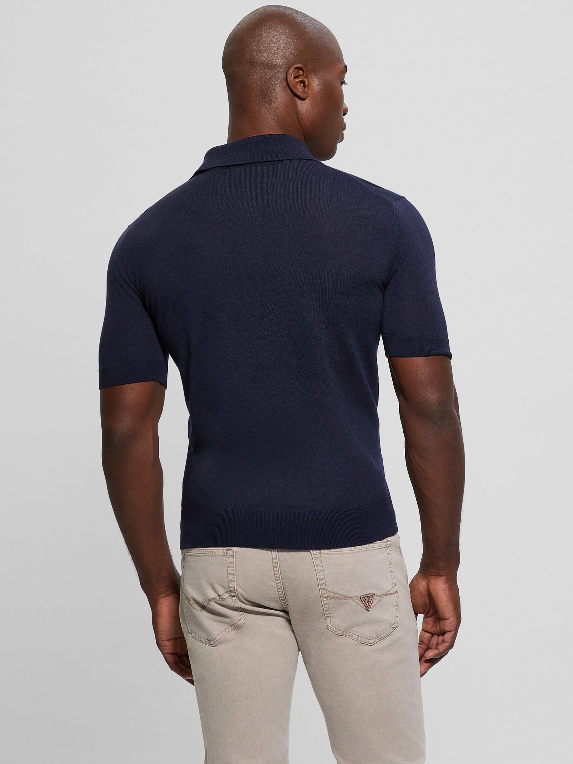 Suéter polo de lã Fred