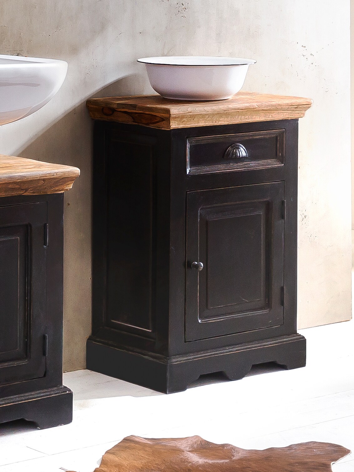 Kommode CORSICA Mangoholz natur Sideboard Wohnzimmerschrank Mehrzweck Schrank