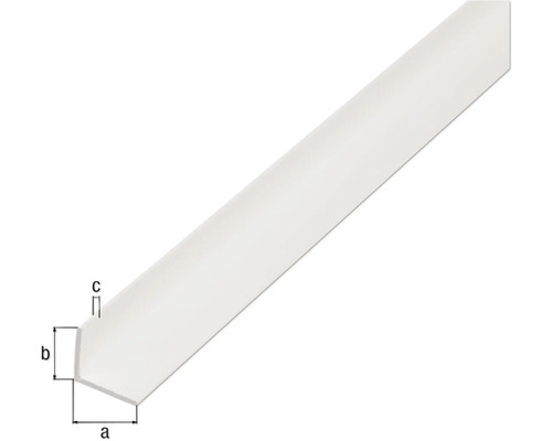 PVC hoekprofiel, wit, 20x30x1 mm, 2,6 m