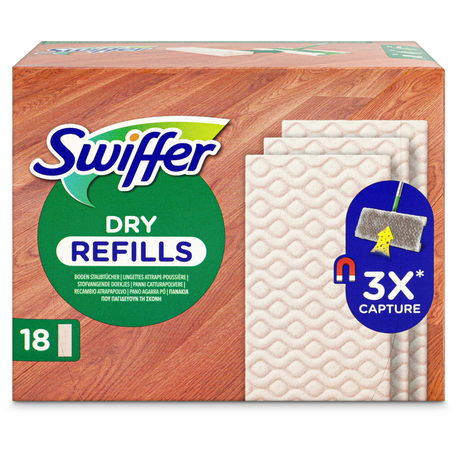 Swiffer Dry Holz & Parkett 18 Stück