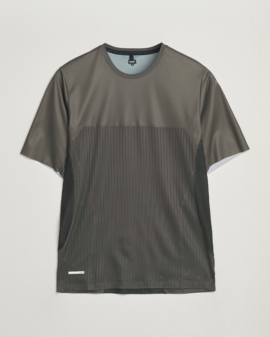SOAR Running Hot Weather Tee Shale/Black