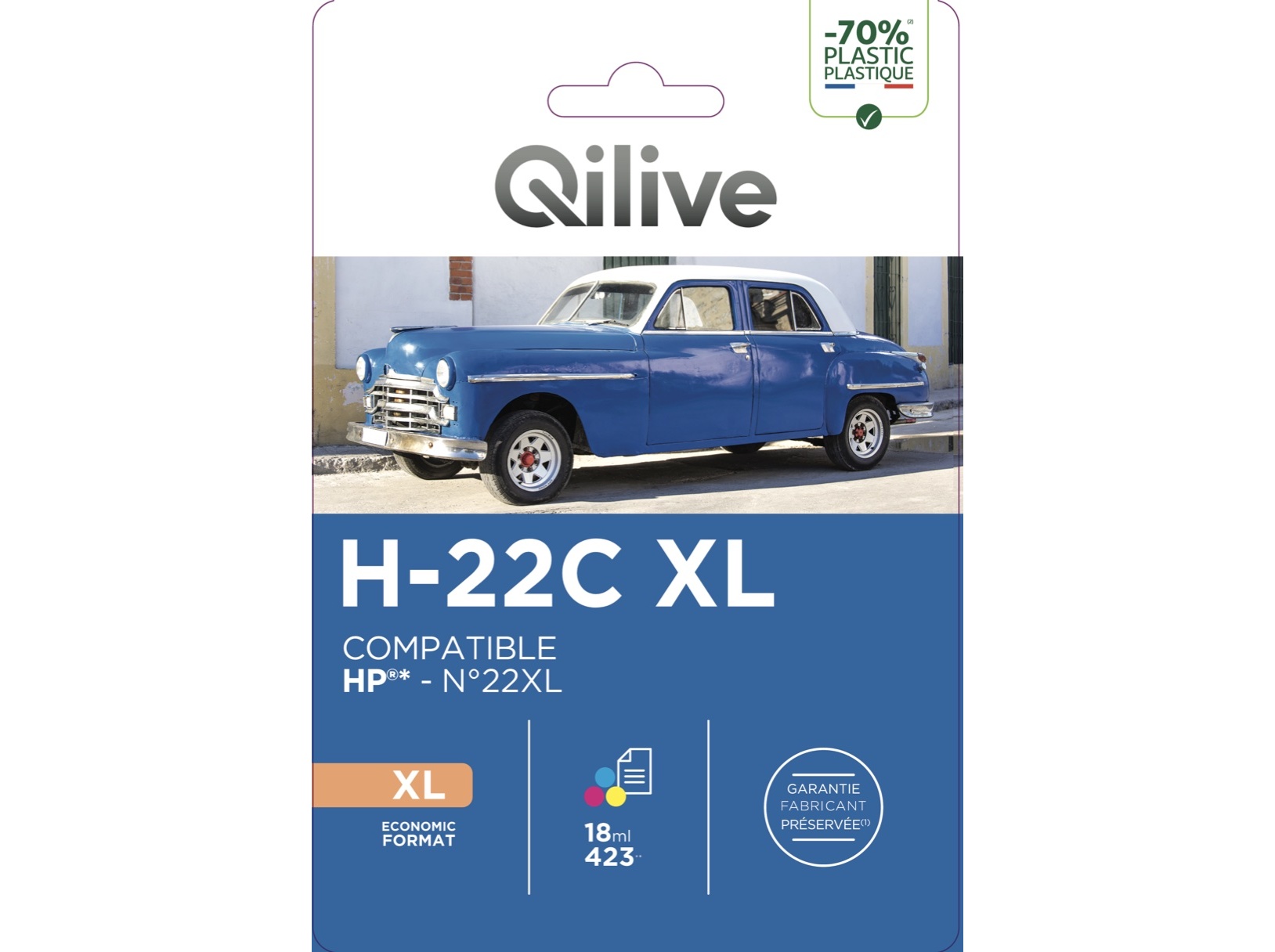 TINTEIRO QILIVE HP 22XL H-22 XL