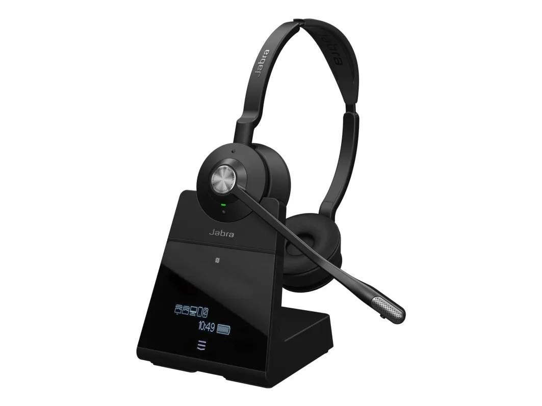 Jabra Engage 75 SE Stereo - Headset - på øret - DECT / Bluetooth - trådløs - NFC - Zoom Certified, Google Meet Certified, Amazon Chime Certified, Certified for Microsoft Teams Open Office, Works With Chromebook Certified, UC-certificeret