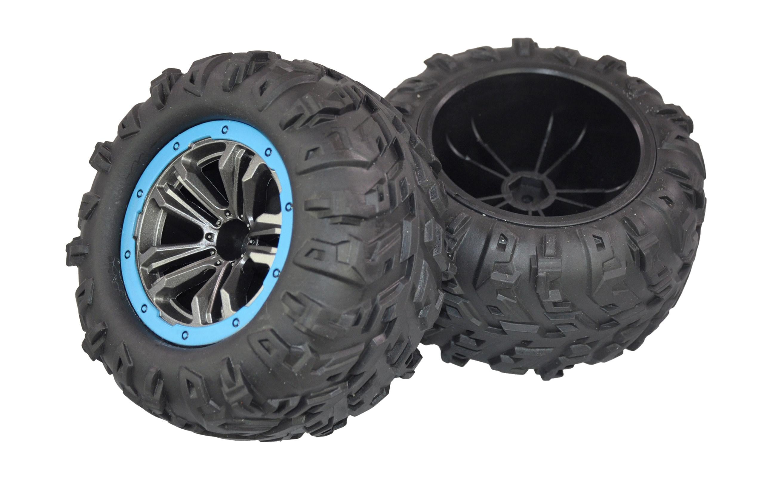 Kompletträder Crusher 1:10, 2 StückErsatz Räder zu Amewi Crusher Monster Truck