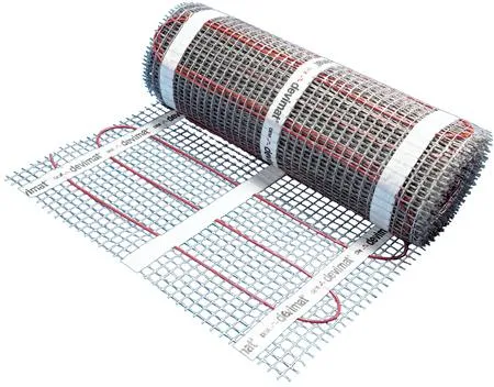 DEVImat 150T (150W/m²) varmemåtte 3,5 mm, 1350W 9M² 0,5X18M 230V, selvklæbende til både total- og komfortopvarmning
