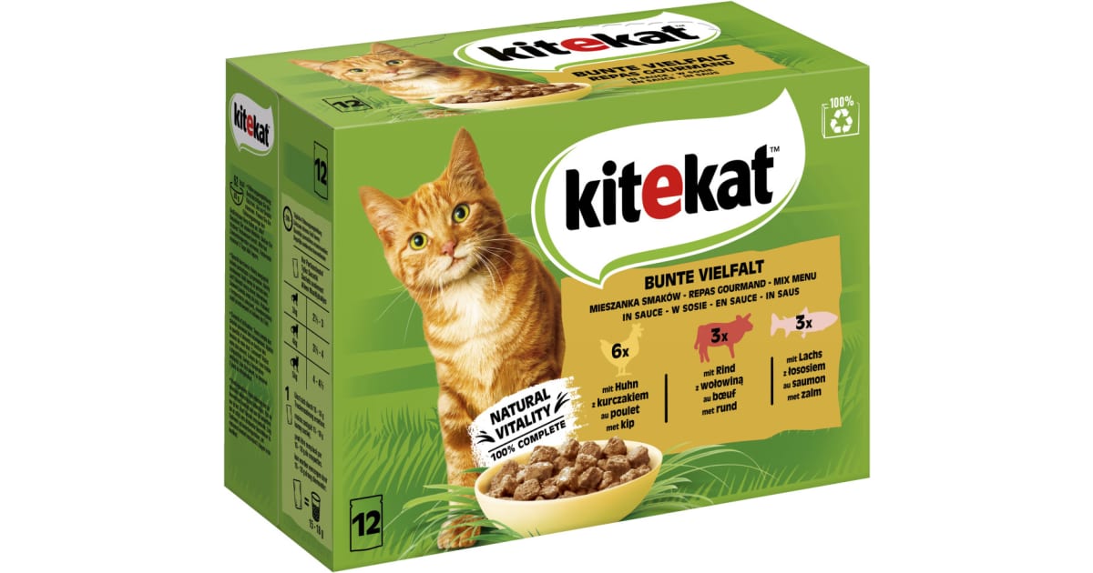 KITEKAT Bunte Vielfalt in Sauce 12x85 gr