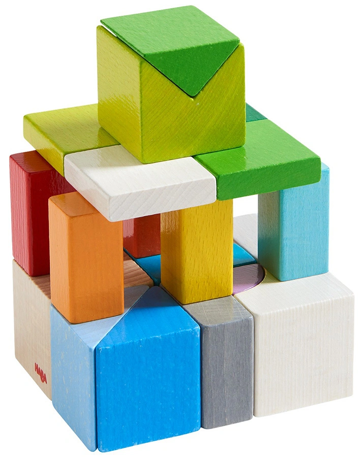 3D-Legespiel WÜRFELMIX 29-teilig aus Holz
