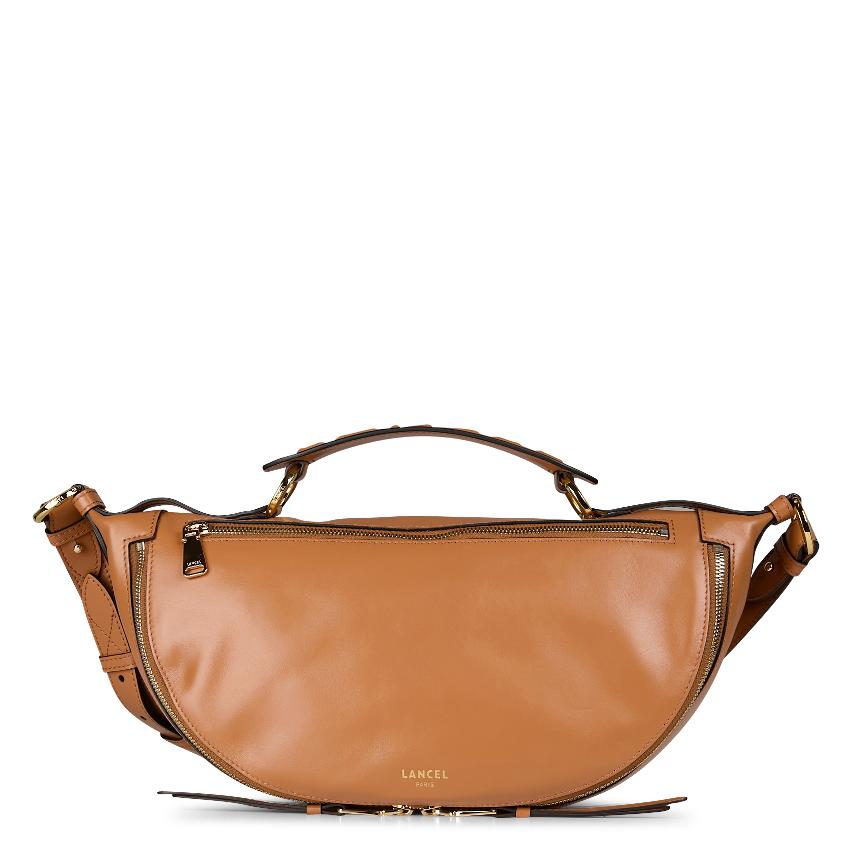 ORIGAMI M - Sac bandoulière en cuir | Beige