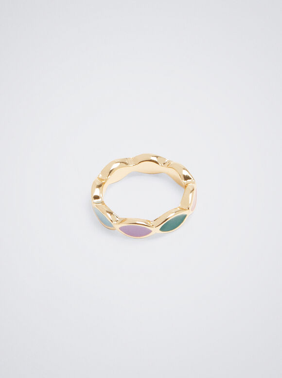 Anel esmaltado - Multicolorido