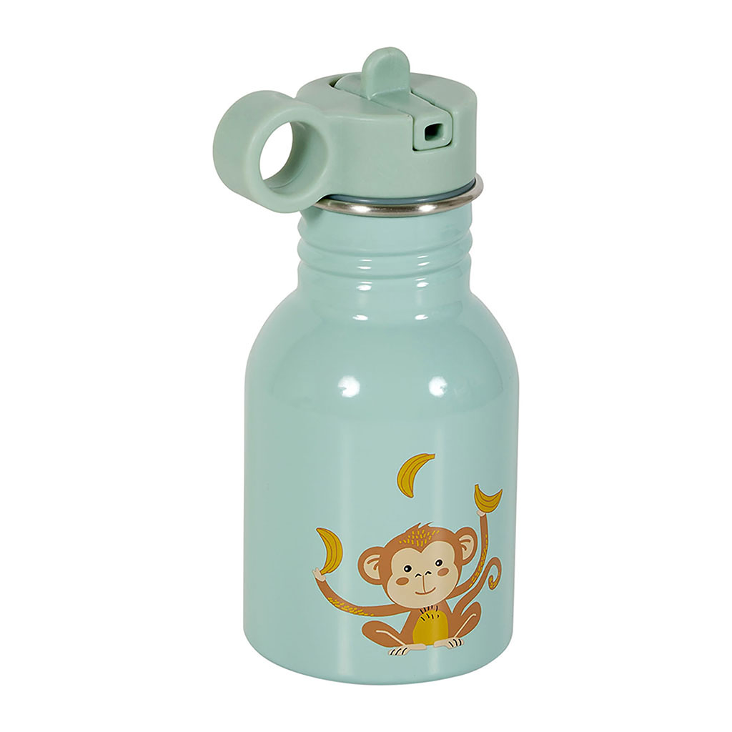 Gourde enfant singe verte 350ml