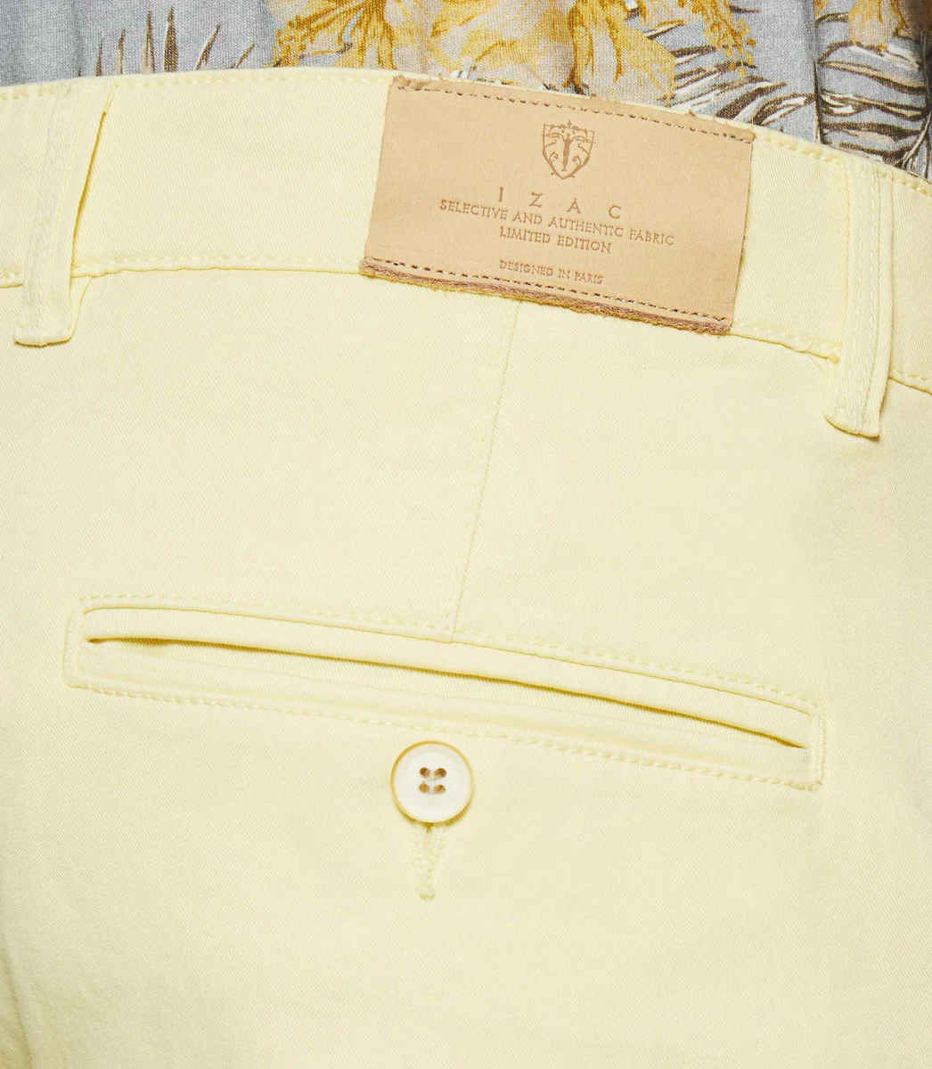 Pantalon slack slim jaune PACHELOR