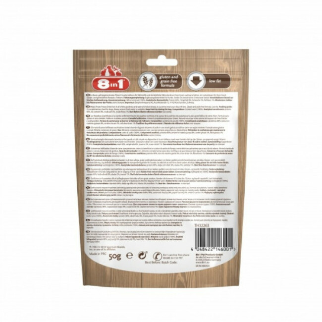 Friandises pour chien sans céréales Freeze Dried 8in1