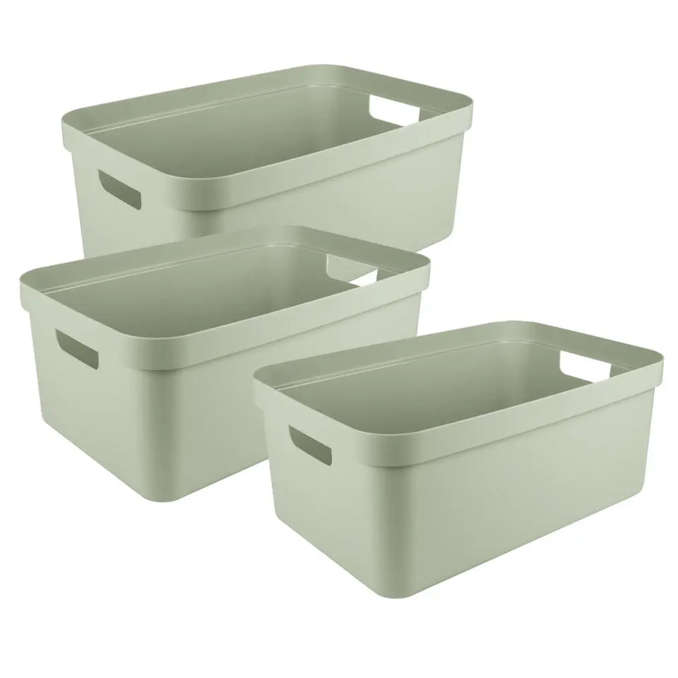 Sunware opbergbox Sigma - kunststof - 45L - lichtgroen