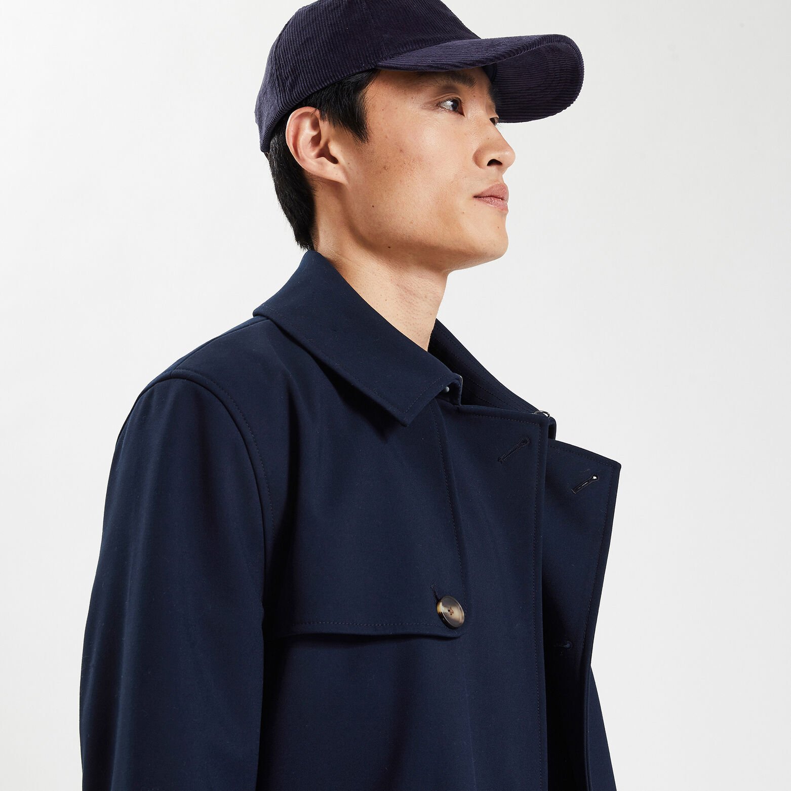 Trench ceinturé Bleu foncé