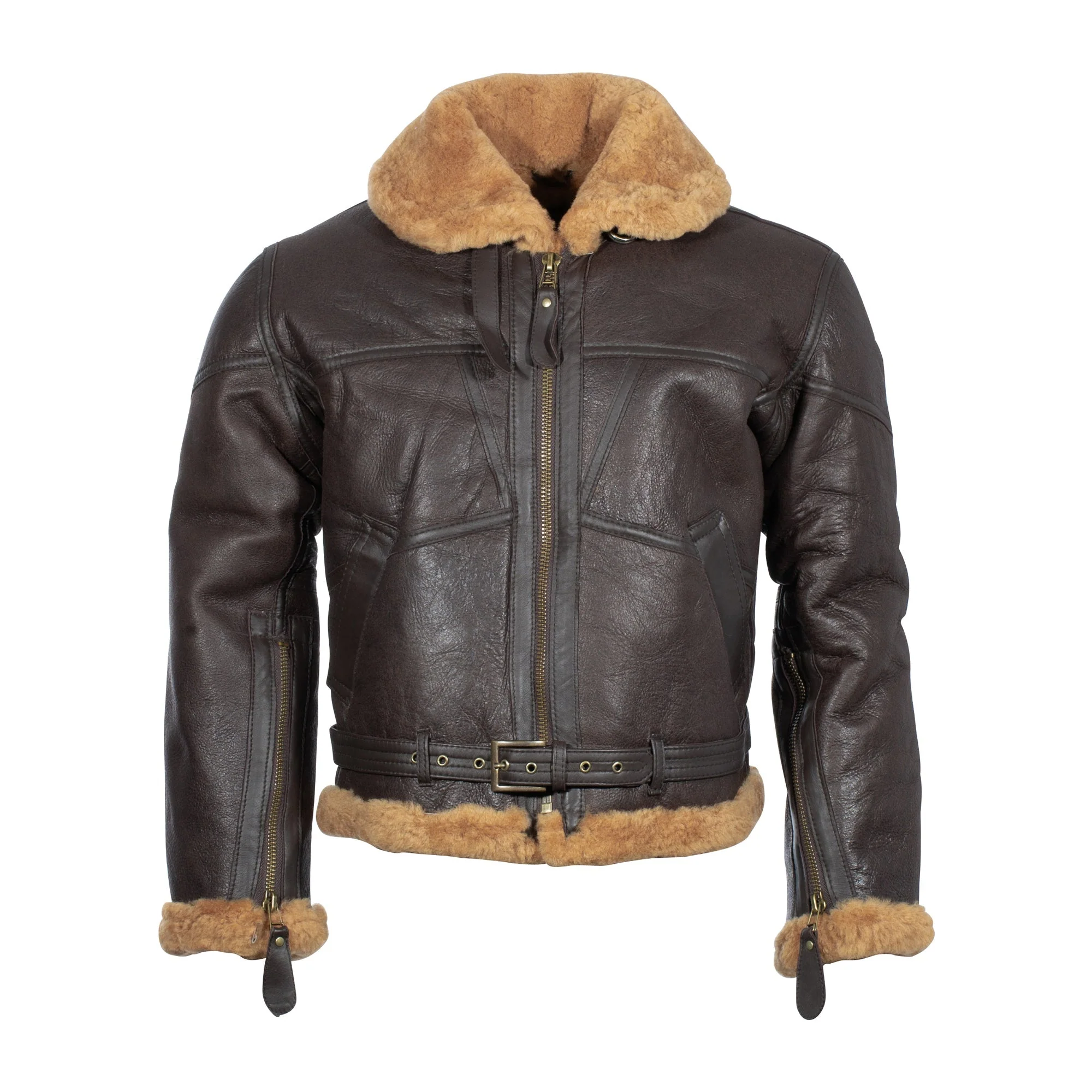 Mil-Tec -  Britische Bomberjacke RAF Lammfell