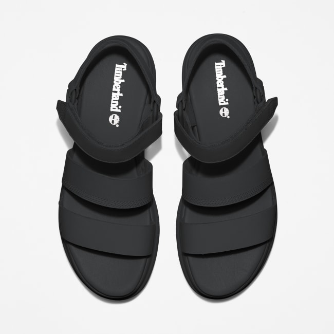 Sandalo a 3 Fasce London Vibe da Donna in colore                nero