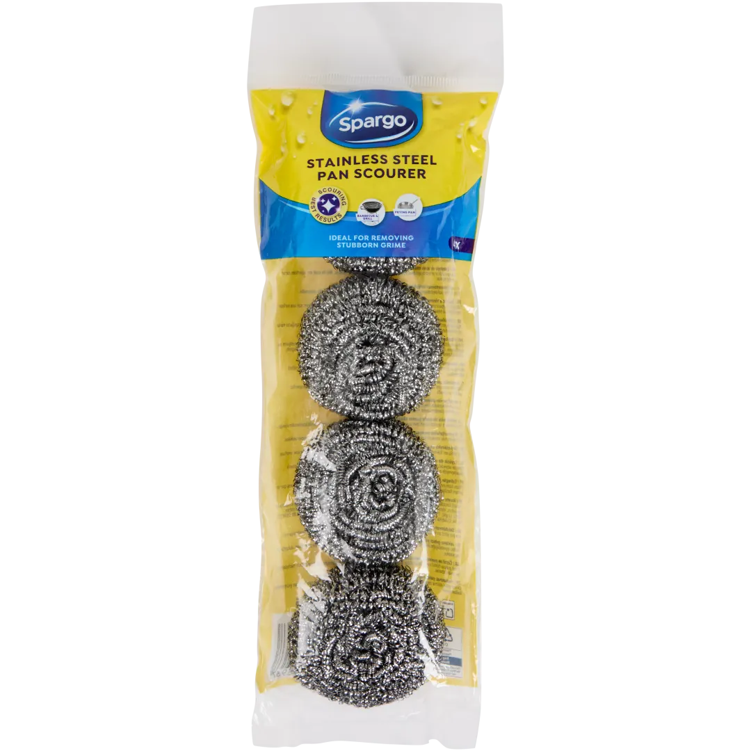 Éponges spirales en inox pour casseroles Spargo