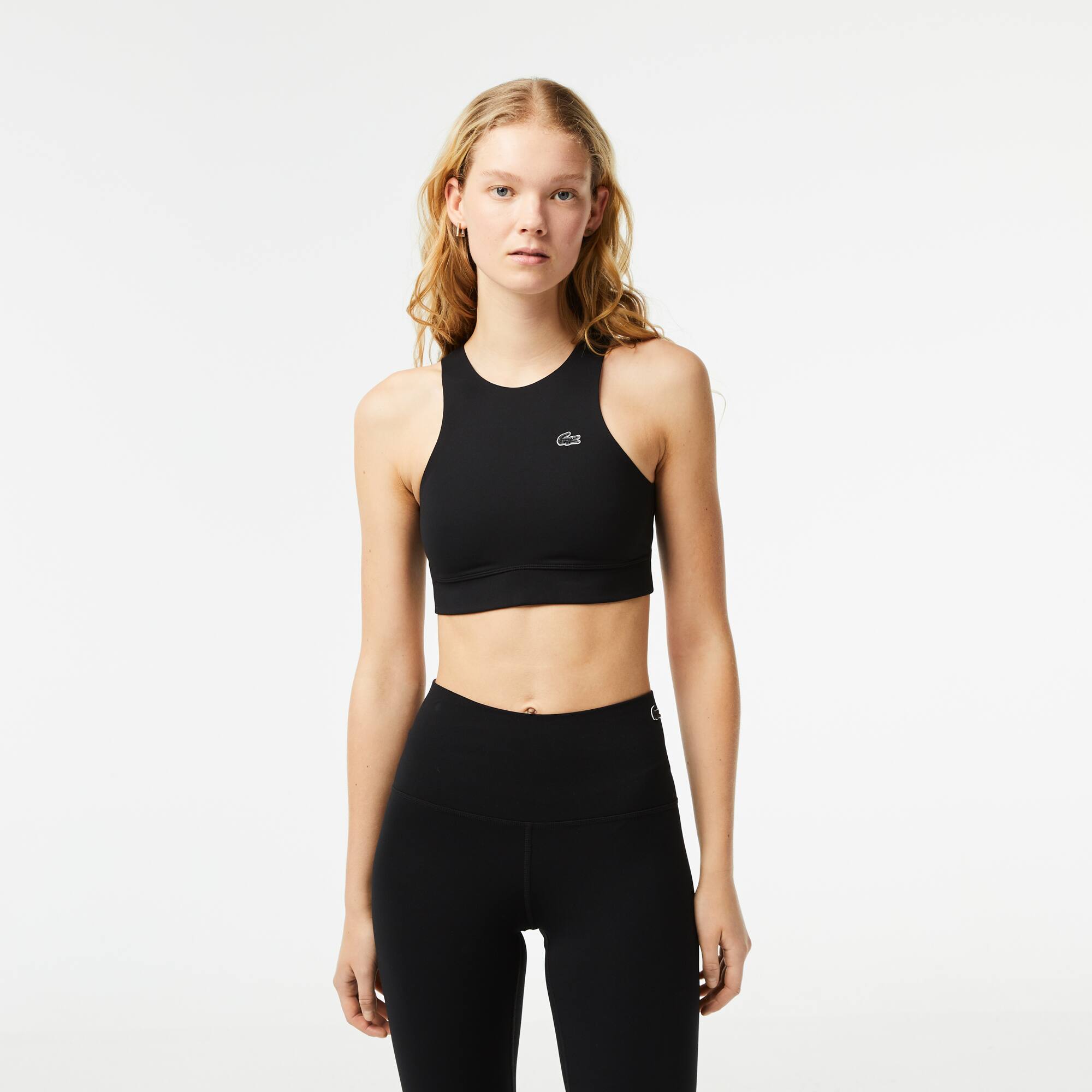 Damen LACOSTE Stretch BH aus schnell trocknendem recyceltem Polyamid Sport-BHs & Leggings - Schwarz - Lacoste - Damen