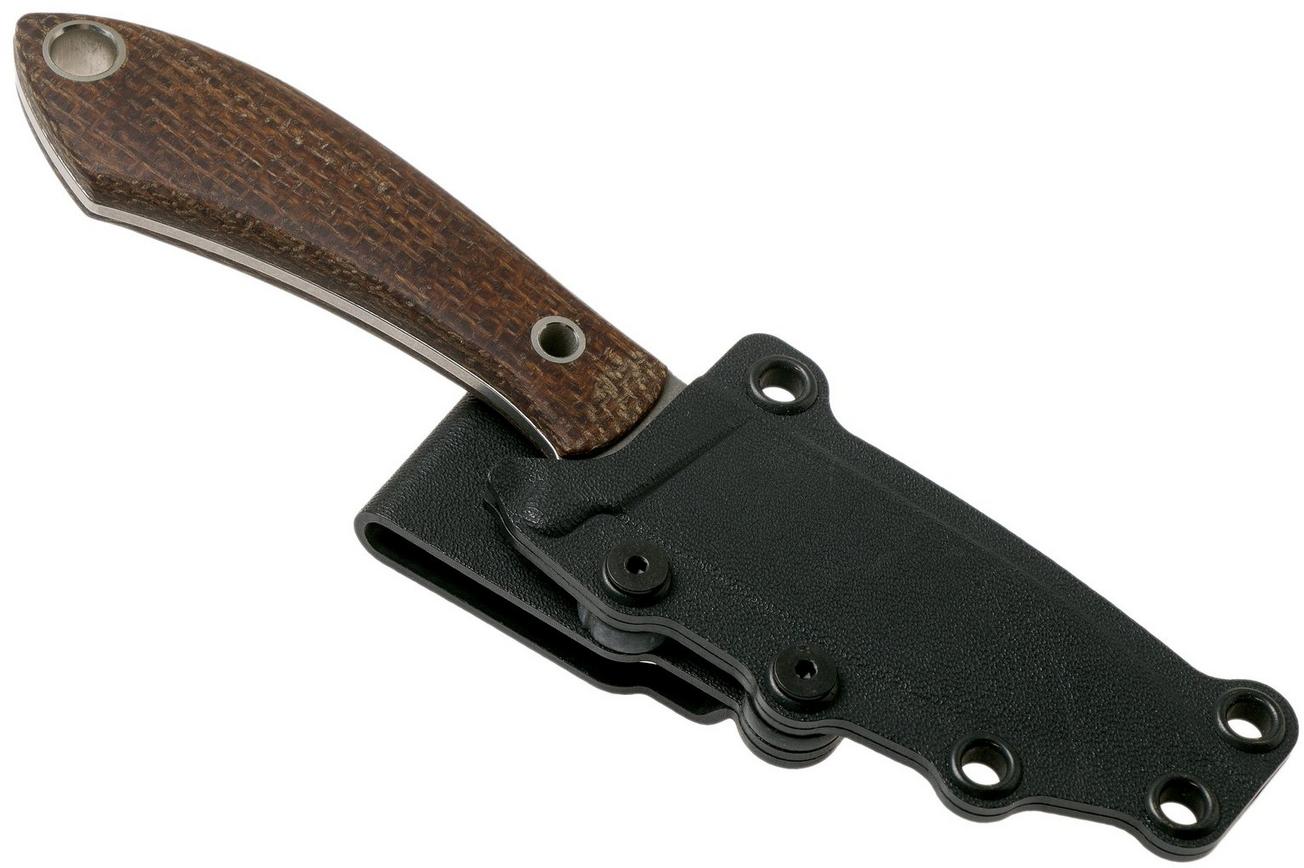 White River Knives Sendero Pack jachtmes Natural Burlap Micarta, Jerry Fisk design