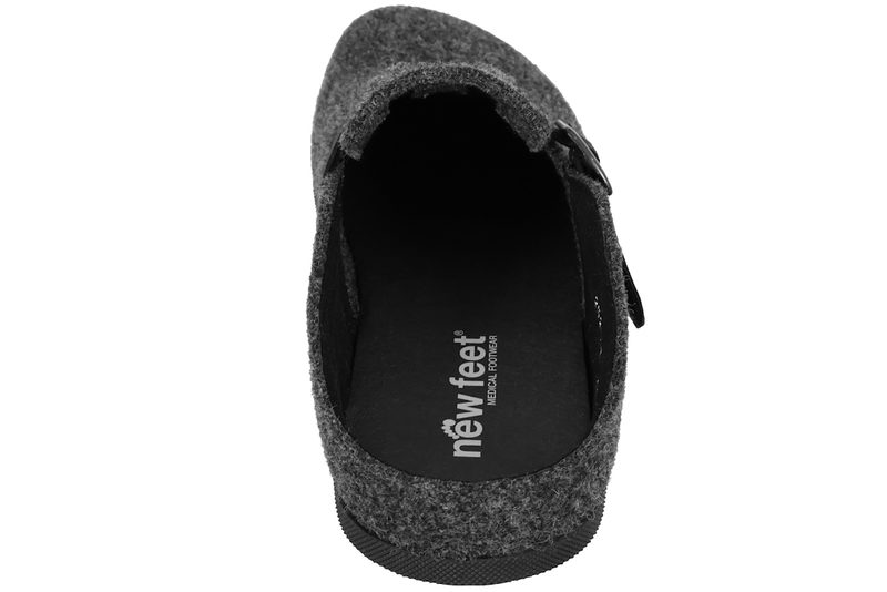 NEW FEET HJEMMESKO I GRÅ