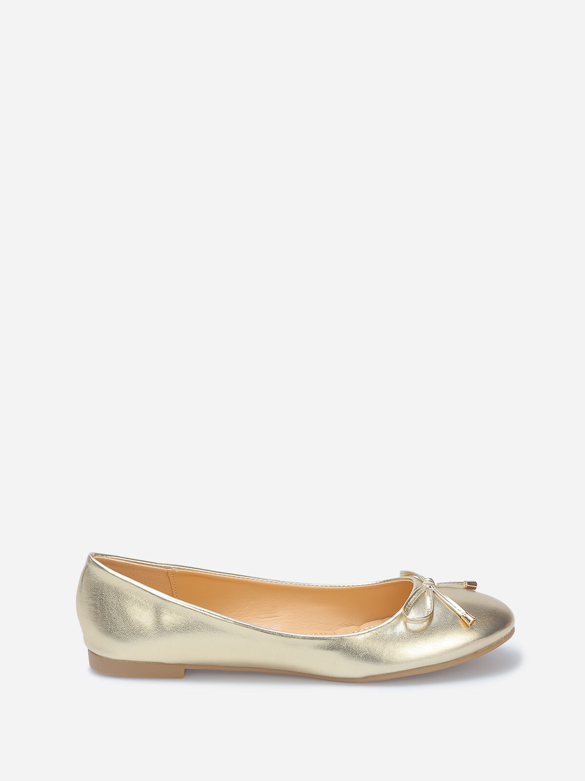 Ballerines avec nœud grandes tailles- Doré