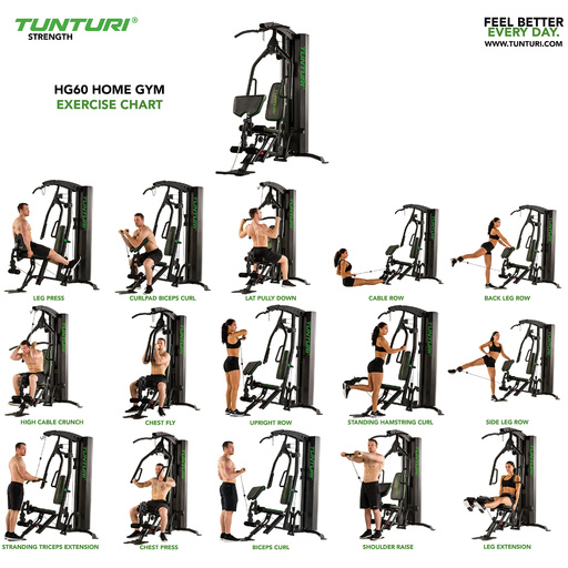 Multiestação Hg60 Homegym Tunturi.