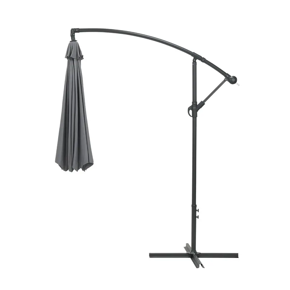 Garden Impressions Athene zweefparasol Ø300 cm - licht grijs
