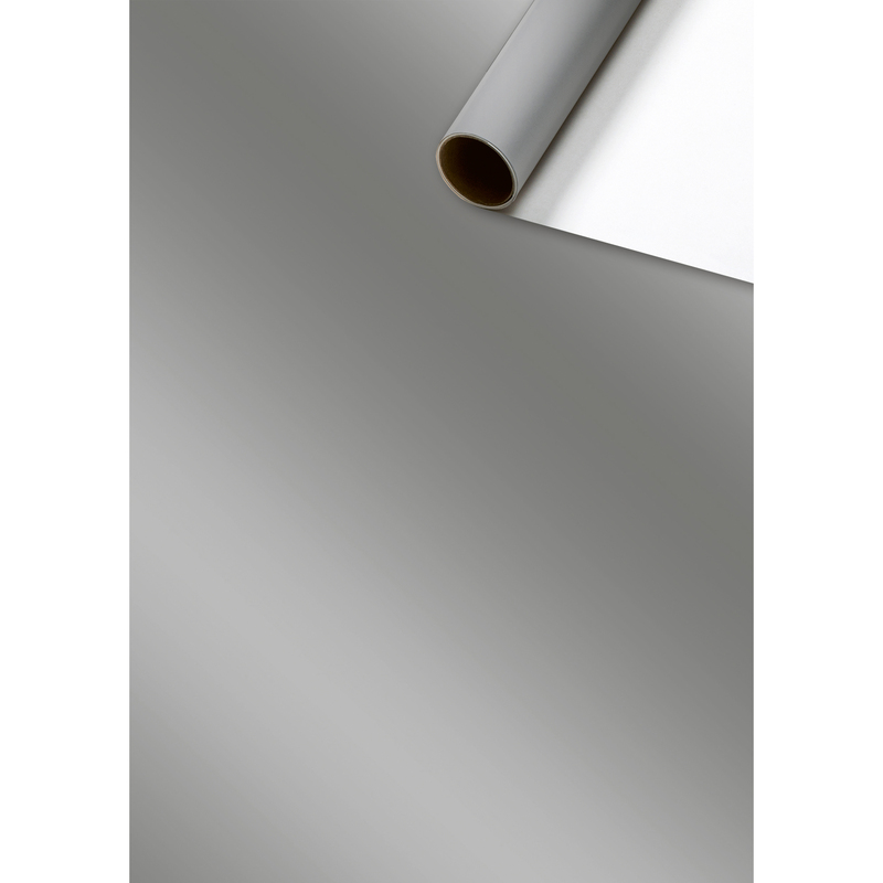 Stewo Geschenkpapier Uni Plain, silber, 70 cm x 2 m
