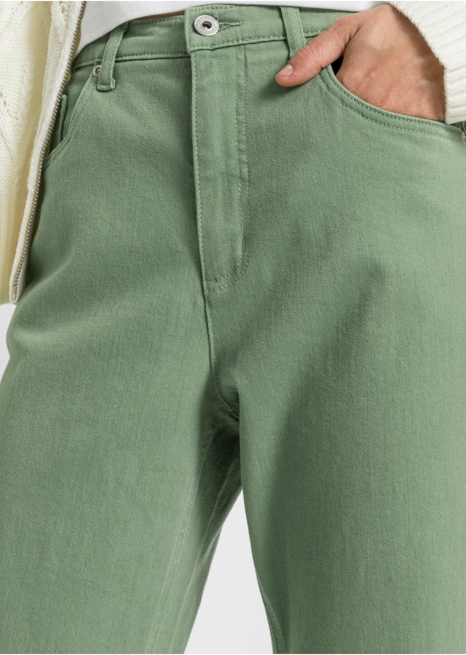 Pantalon twill Mom