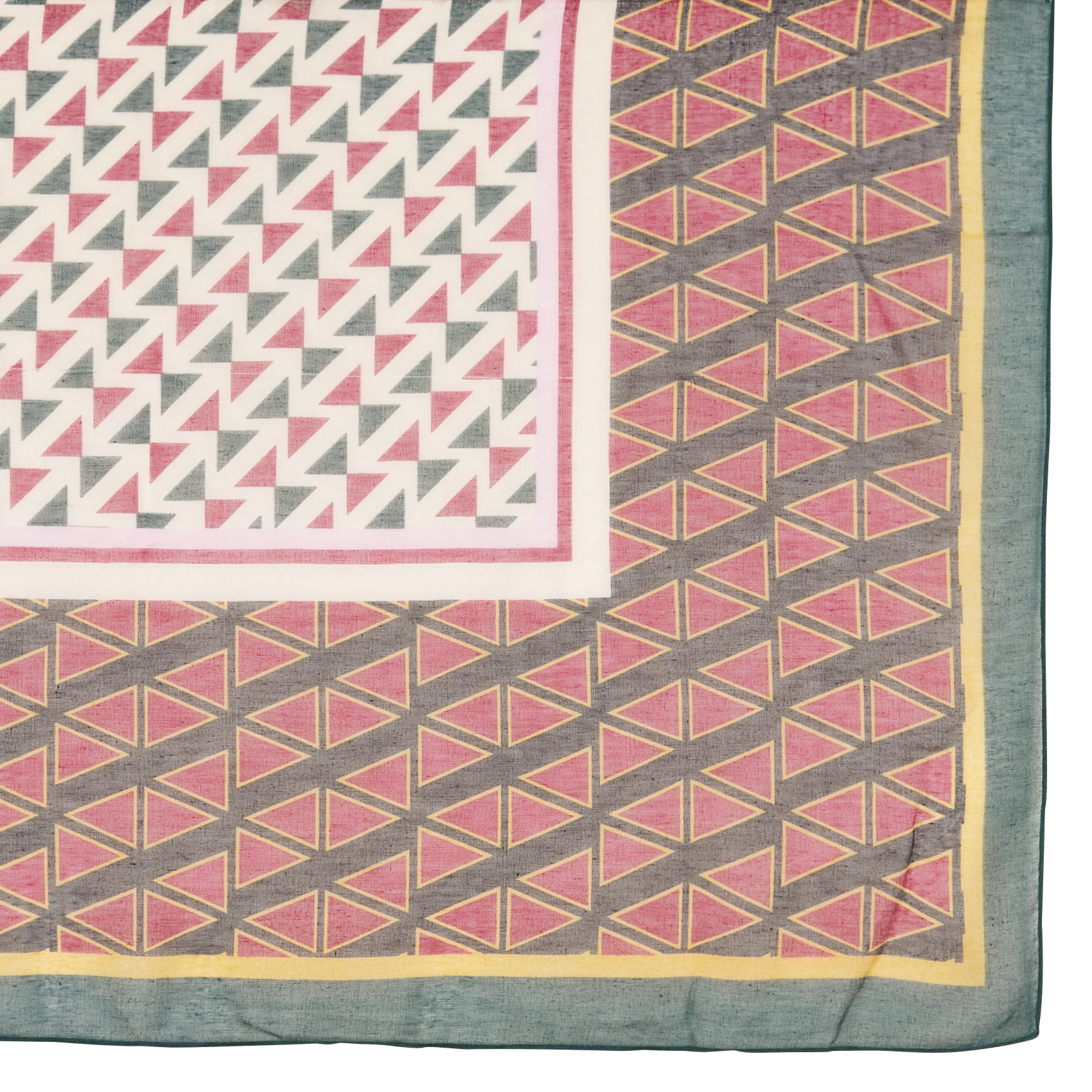TASSELO - Foulard imprimé | Vert
