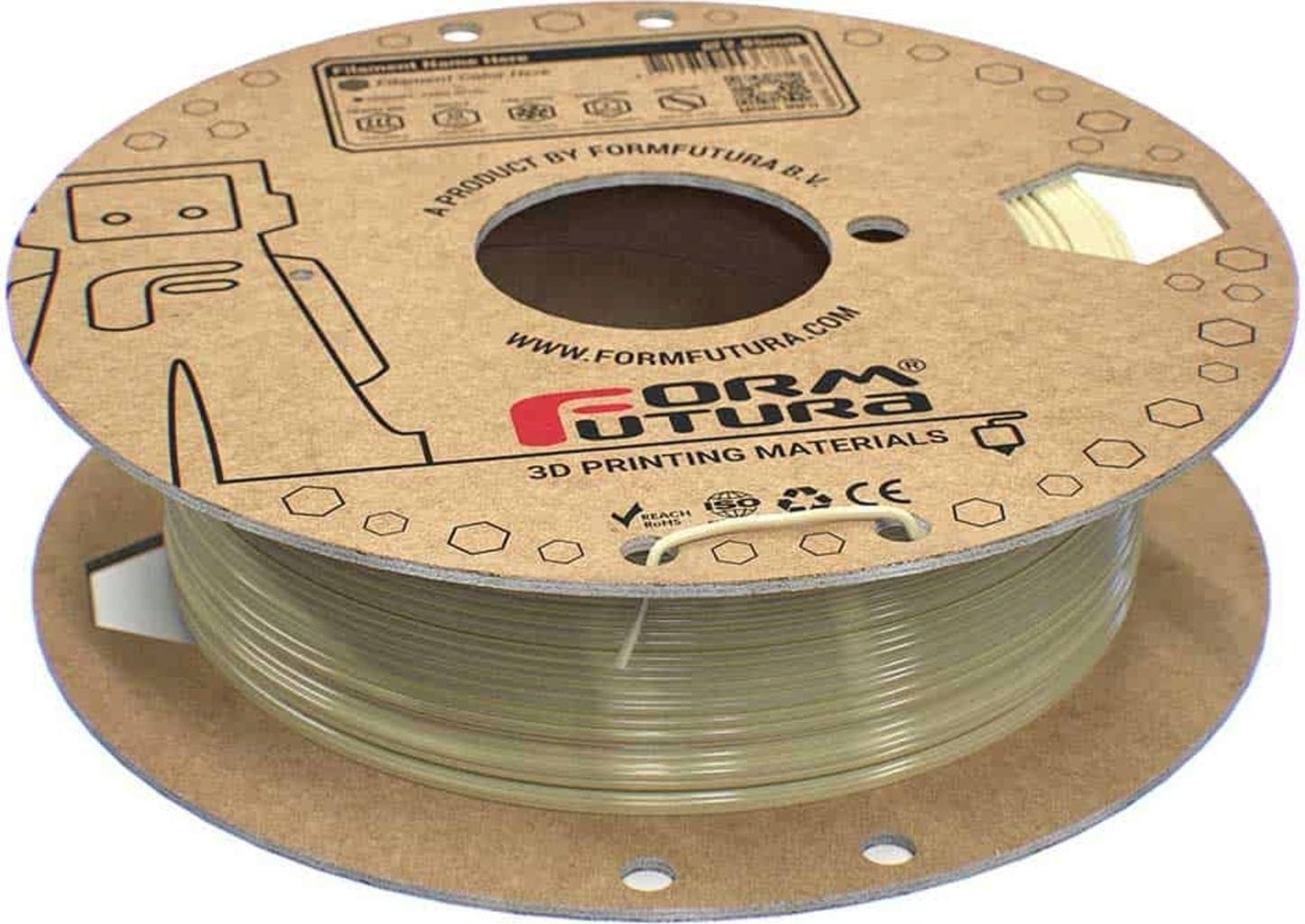 FormFutura  ApolloX Kevlar Natural, 1,75 mm / 500 g    Mit Aramidfasern verstärktes ASA-Filament