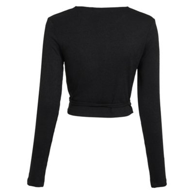 Tee-shirt à manches longues femme Front Split Wrap CALVIN KLEIN
