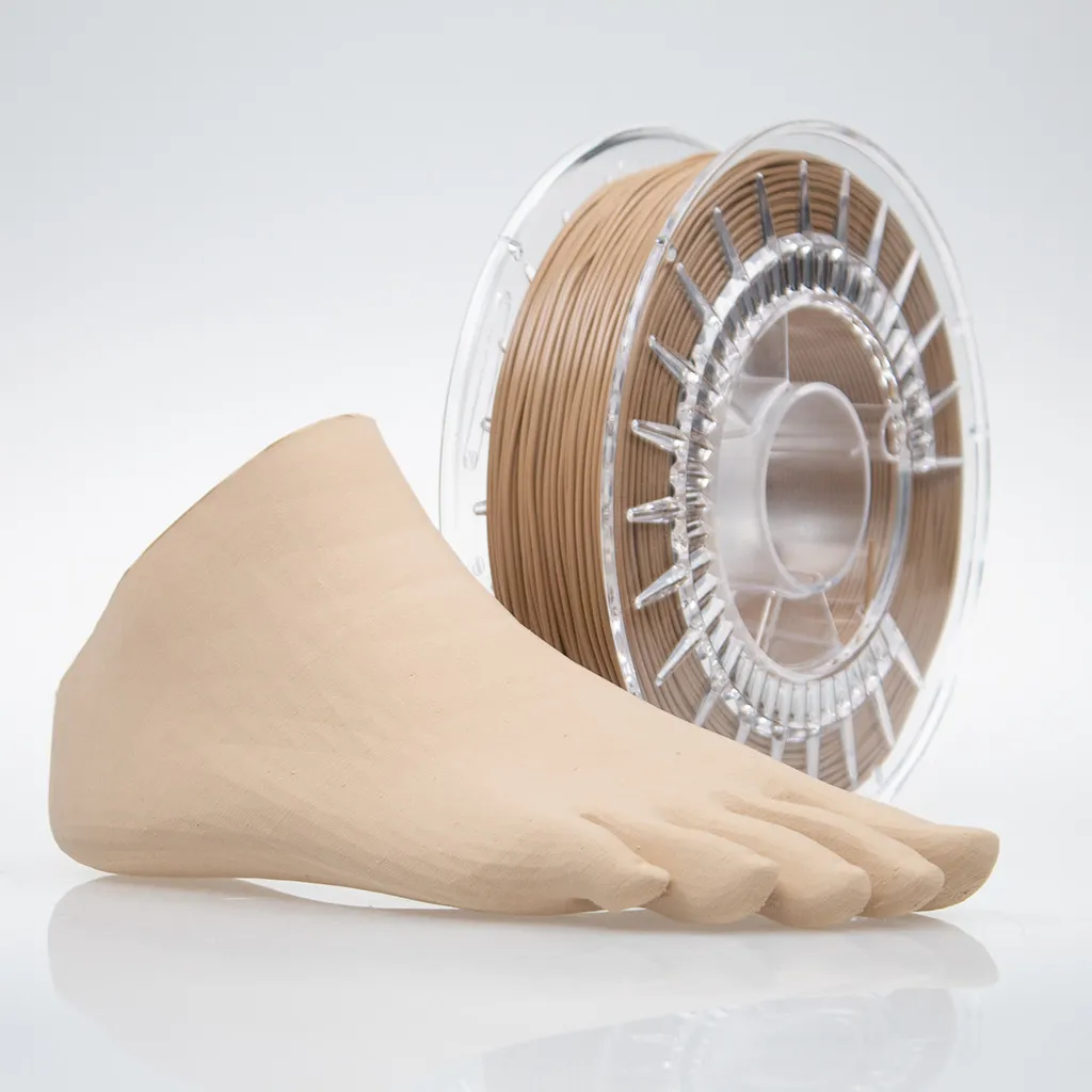 colorFabb  Varioshore Prosthetic Medium Brown, 1,75 mm / 700 g    TPU Material für den Druck von Prothesen & Orthesen