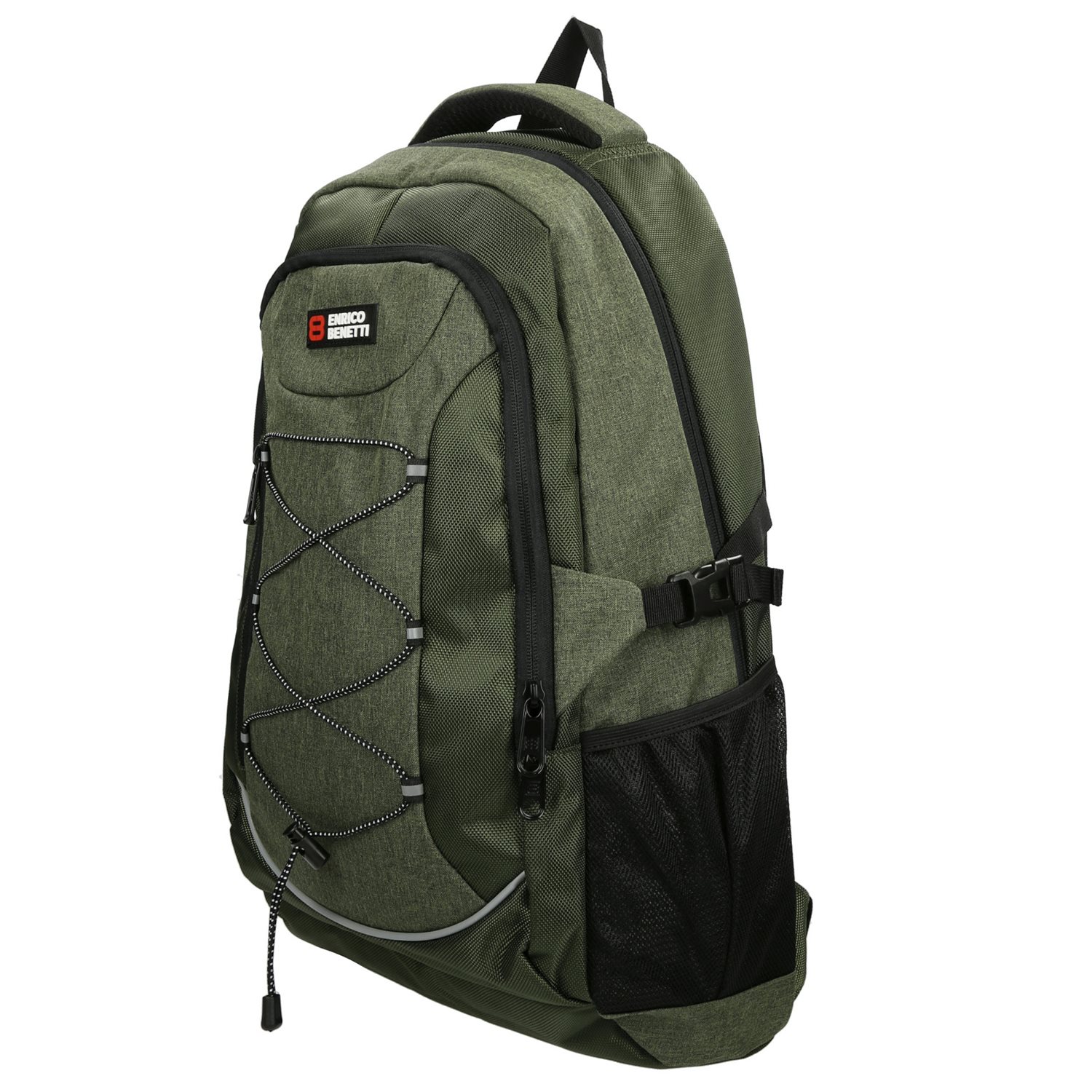 Enrico Benetti Yellow Stone 15'' Laptop Rugzak olijf
