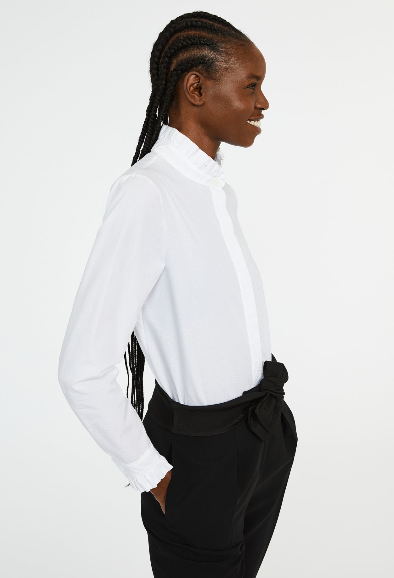 Pantalon tailleur carotte