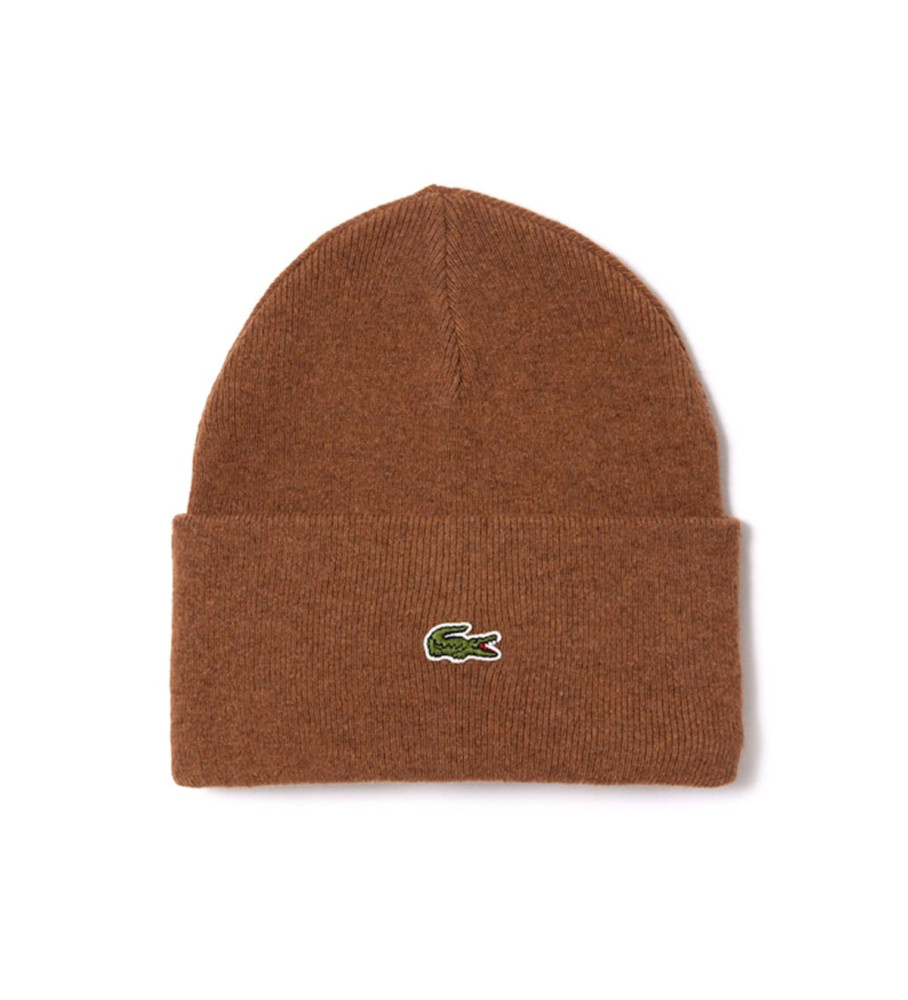 Chapéu Lacoste de Lã Marrom