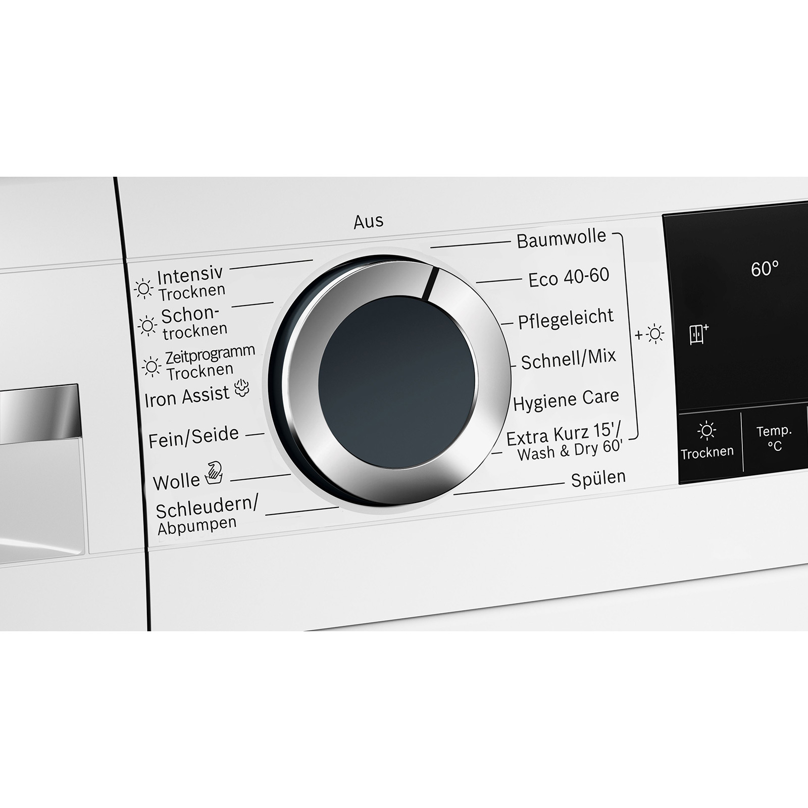 BOSCH Waschtrockner WNG24440 - weiß - 9 kg - E