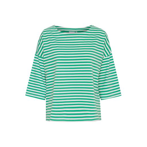Fransa Stribet Langærmet T-shirt, Holly Green Mix, S