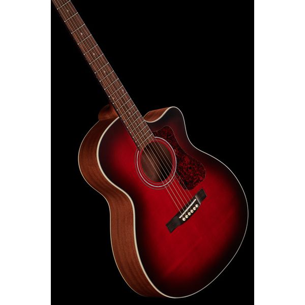 Guild OM-240CE Satin Oxblood Burst