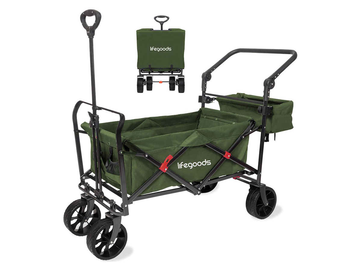 Lifegoods 90l bolderkar - green