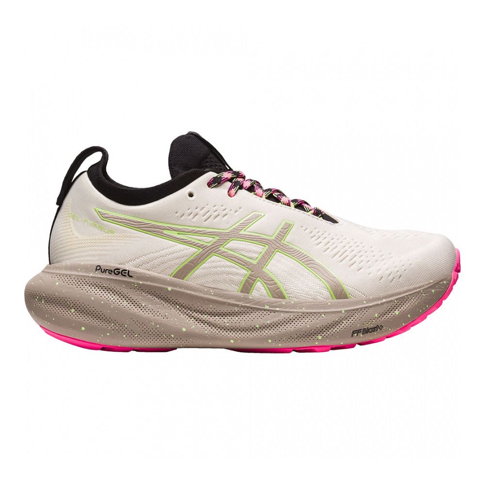 Asics GEL-NIMBUS 25 TR - Chaussures running Femme nature bathing/lime green