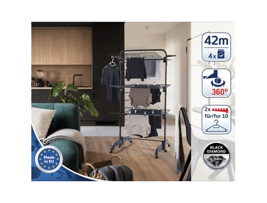 LEIFHEIT - Séchoir à linge comfort tower 420 noir