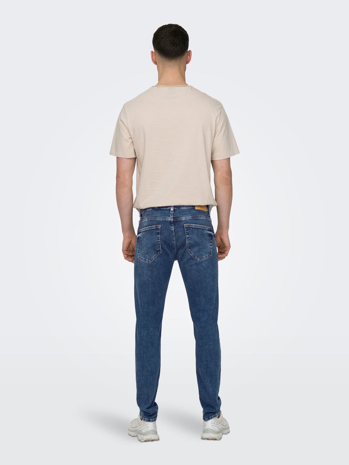 ONSWARP Niedrige Taille Skinny Fit Jeans Medium Blue Denim