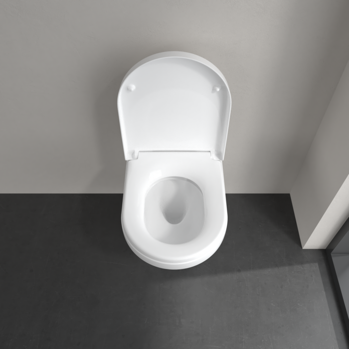 Villeroy & Boch Architectura randloos toilet CeramicPlus met AntiBac en TwistFlush rond wit glans