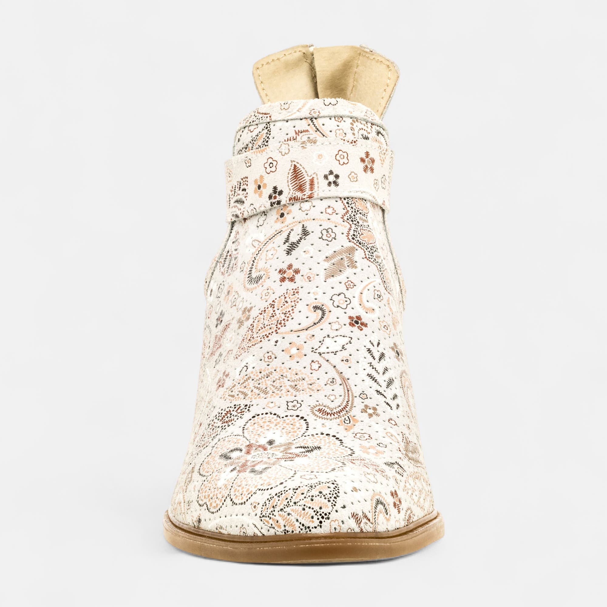 Bottines Femme en cuir multicolore