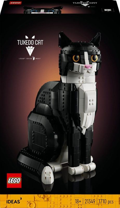 LEGO Ideas - Zwart-witte Kat - Bouwset voor Volwassenen - 21349