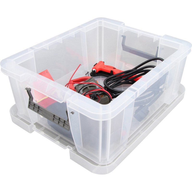 Boîte de rangement plastique 24 L WHITEFURZE Allstore  - incolore